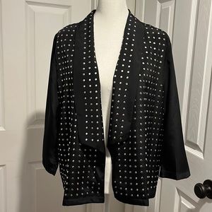 Rock & Republic black studded blazer, size 10